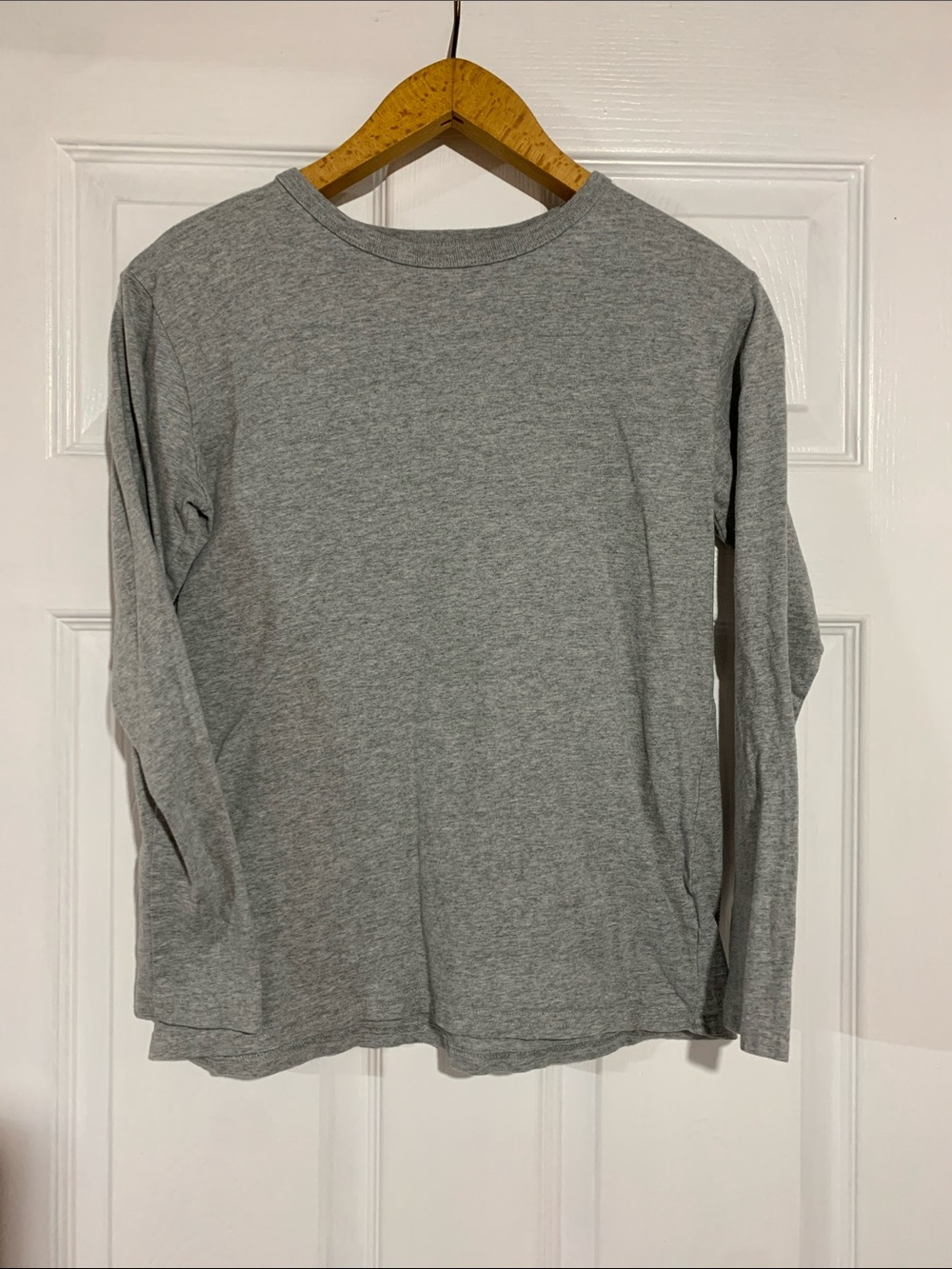 Place Kids Long Sleeve Crewneck Tee - Light Heather Gray